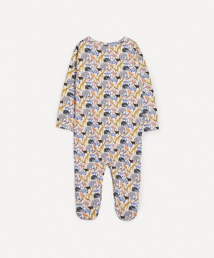 Liberty - Queue For The Zoo Jersey Babygrow 3-24 Months image number 1