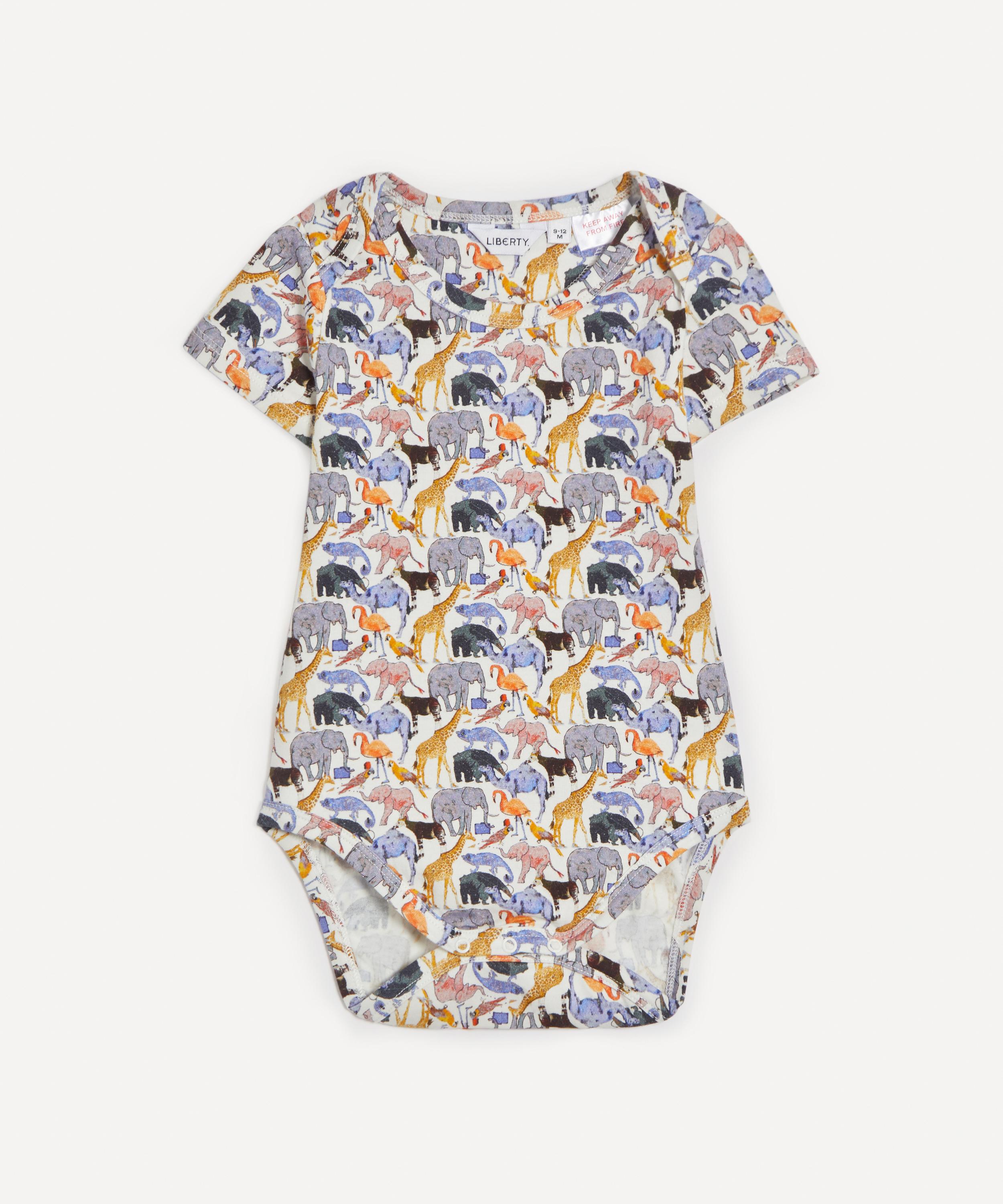 Liberty - Queue For The Zoo Jersey Short-Sleeve Vest 3-24 Months image number 0