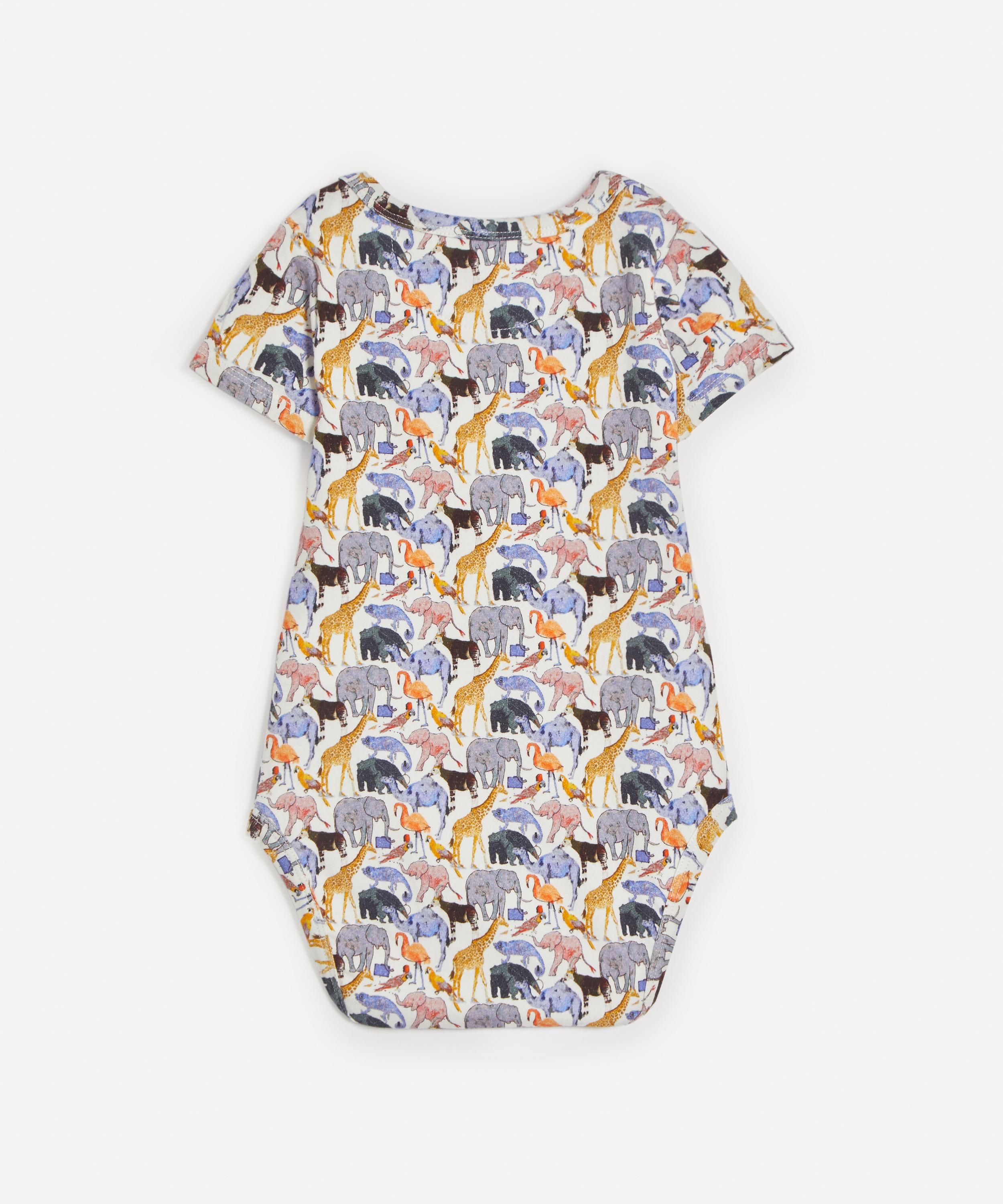 Liberty - Queue For The Zoo Jersey Short-Sleeve Vest 3-24 Months image number 1