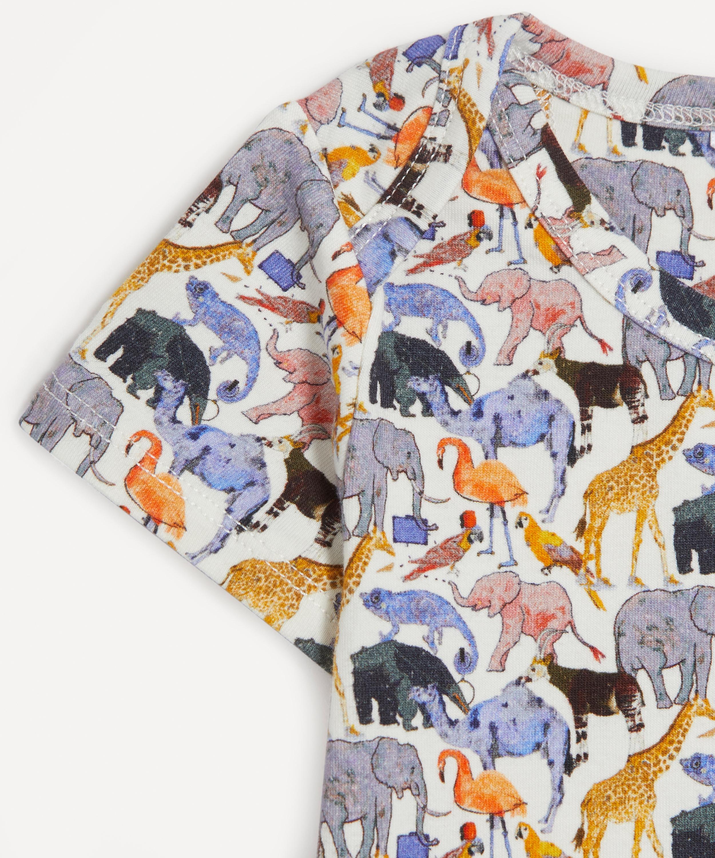 Liberty - Queue For The Zoo Jersey Short-Sleeve Vest 3-24 Months image number 2