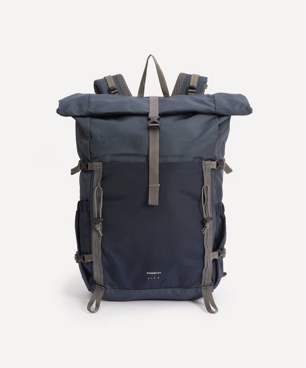 Sandqvist - Forest Hike Recycled-Nylon Roll-Top Backpack image number null