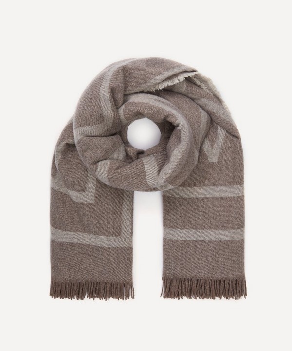 Toteme - Monogram Wool Cashmere Scarf image number null