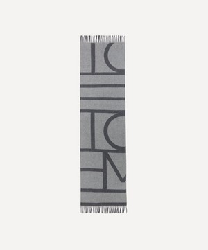 Toteme - Monogram Jacquard Wool Scarf image number 1