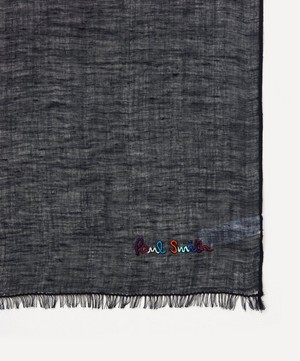 Paul Smith - Embroidered Linen-Blend Scarf image number 3
