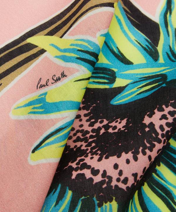 Paul Smith - Sunflower Cotton Pocket Square image number 0