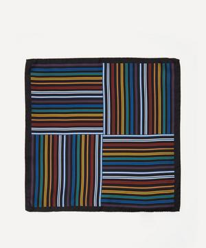 Paul Smith - Quad Stripe Silk Pocket Square image number 1
