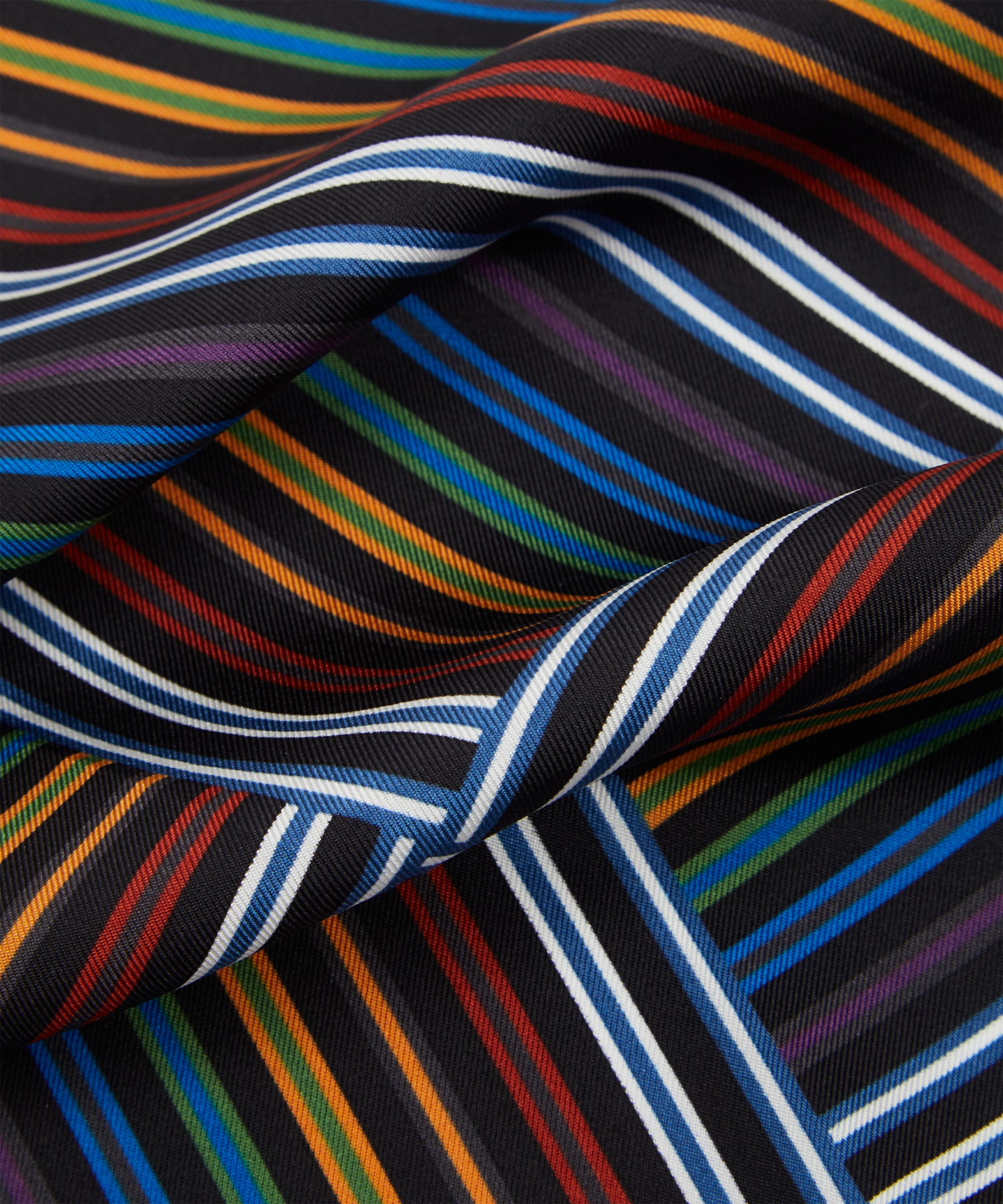Paul Smith - Quad Stripe Silk Pocket Square image number 2