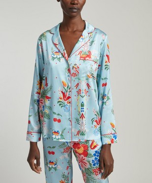 Yolke - Classic Silk Pyjama Set image number 4