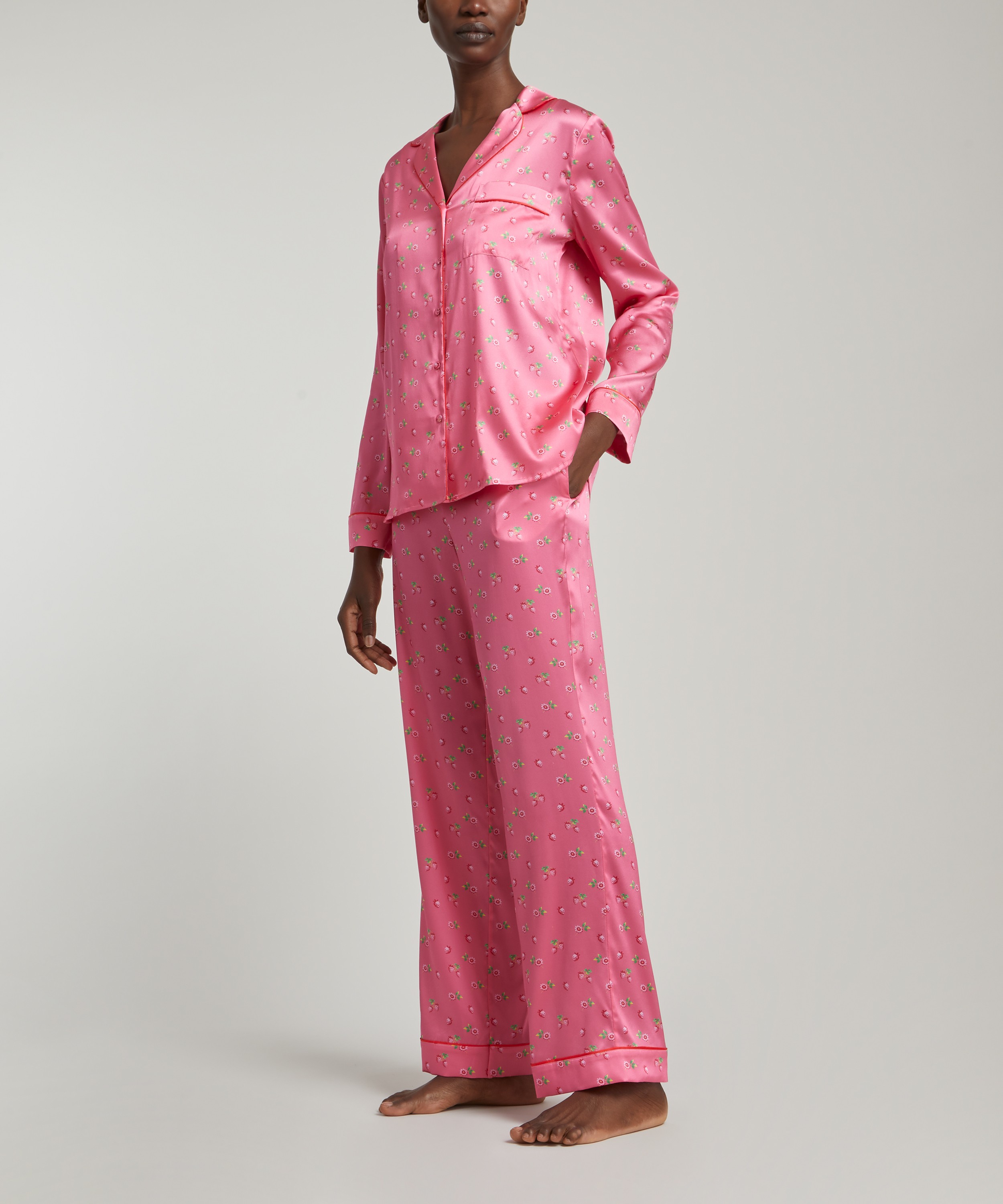 Yolke - Classic Silk Pyjama Set image number 2