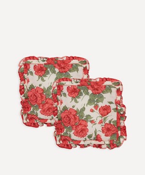 Coco & Wolf - x Skye McAlpine Carline Rose Ruffle Edge Cocktail Napkins Set of Two image number 1