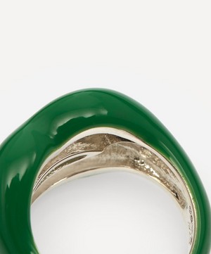 Solange Azagury-Partridge - Green Hotlips Ring image number 3