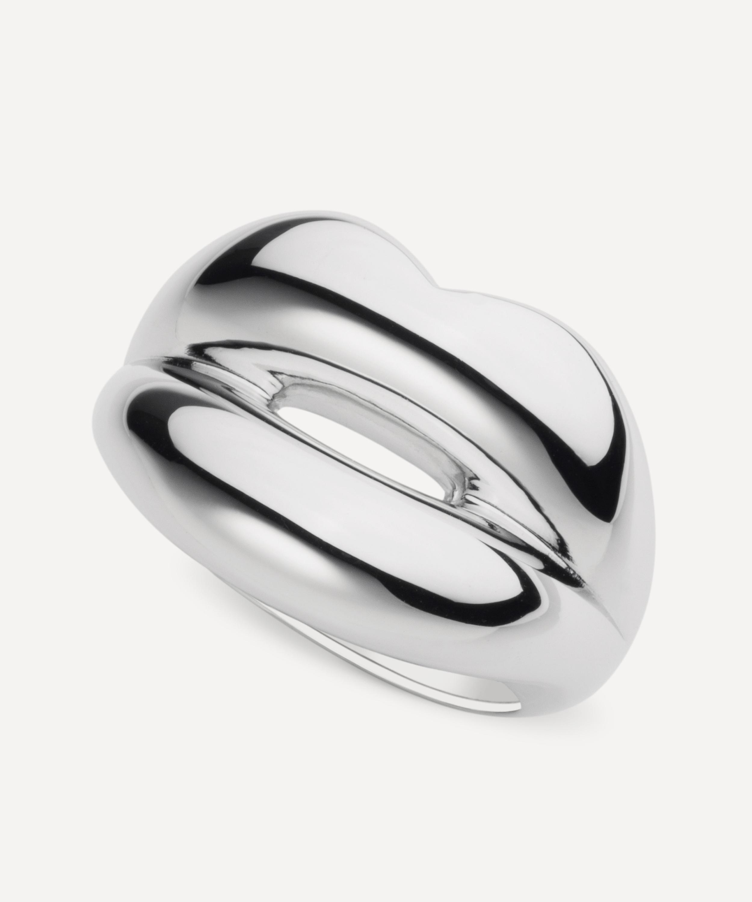 Solange Azagury-Partridge - Hotlips Silver Mirror Ring image number 1