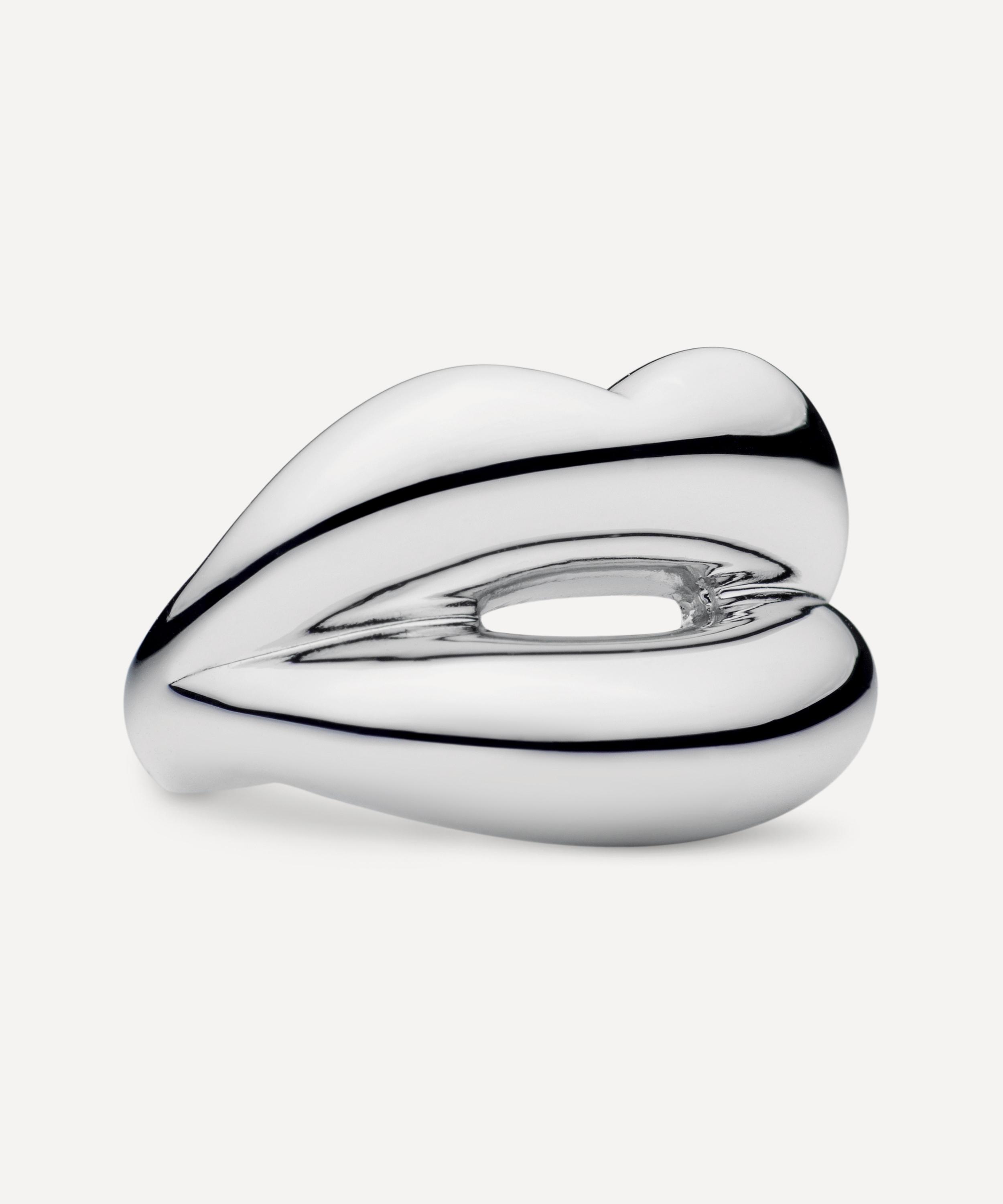 Solange Azagury-Partridge - Hotlips Silver Mirror Ring image number 2