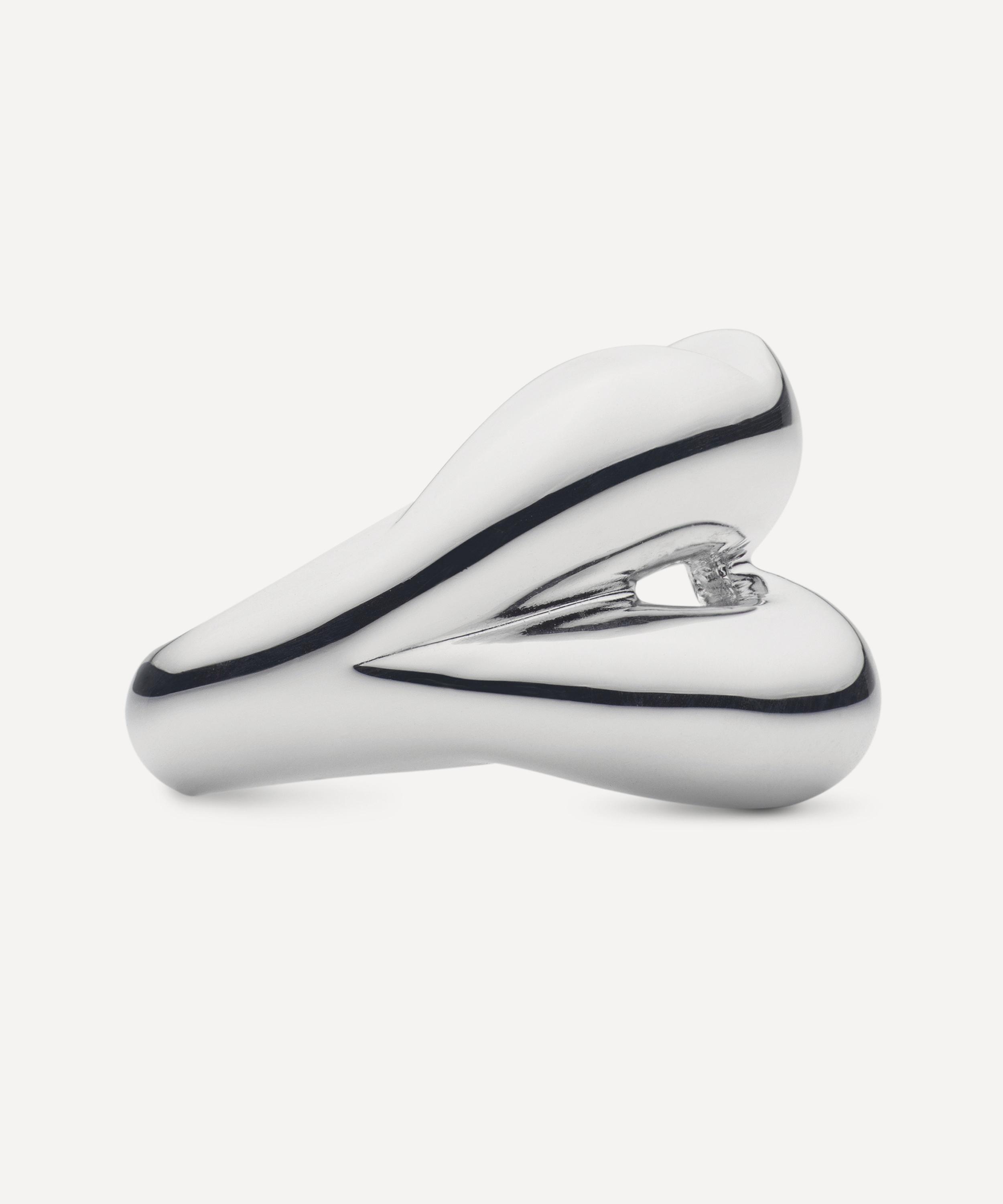 Solange Azagury-Partridge - Hotlips Silver Mirror Ring image number 3