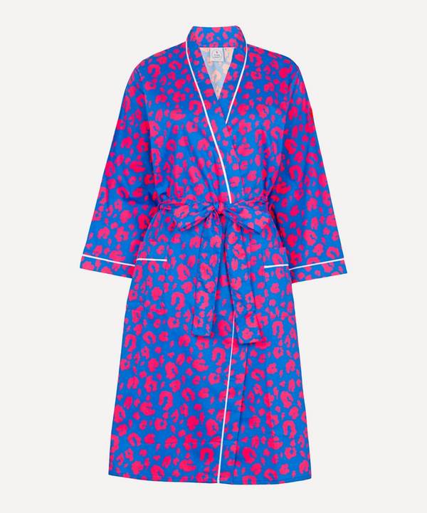 Scamp & Dude - Leopard and Lightning Bolt Print Robe