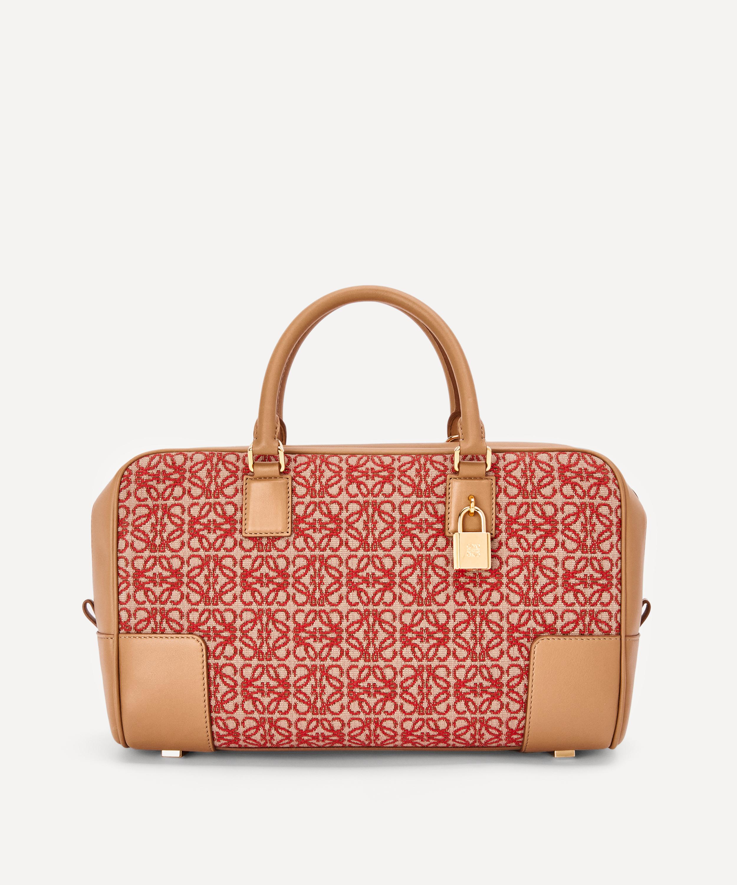 Loewe - Amazona 28 Anagram Jacquard and Leather Bag image number 0