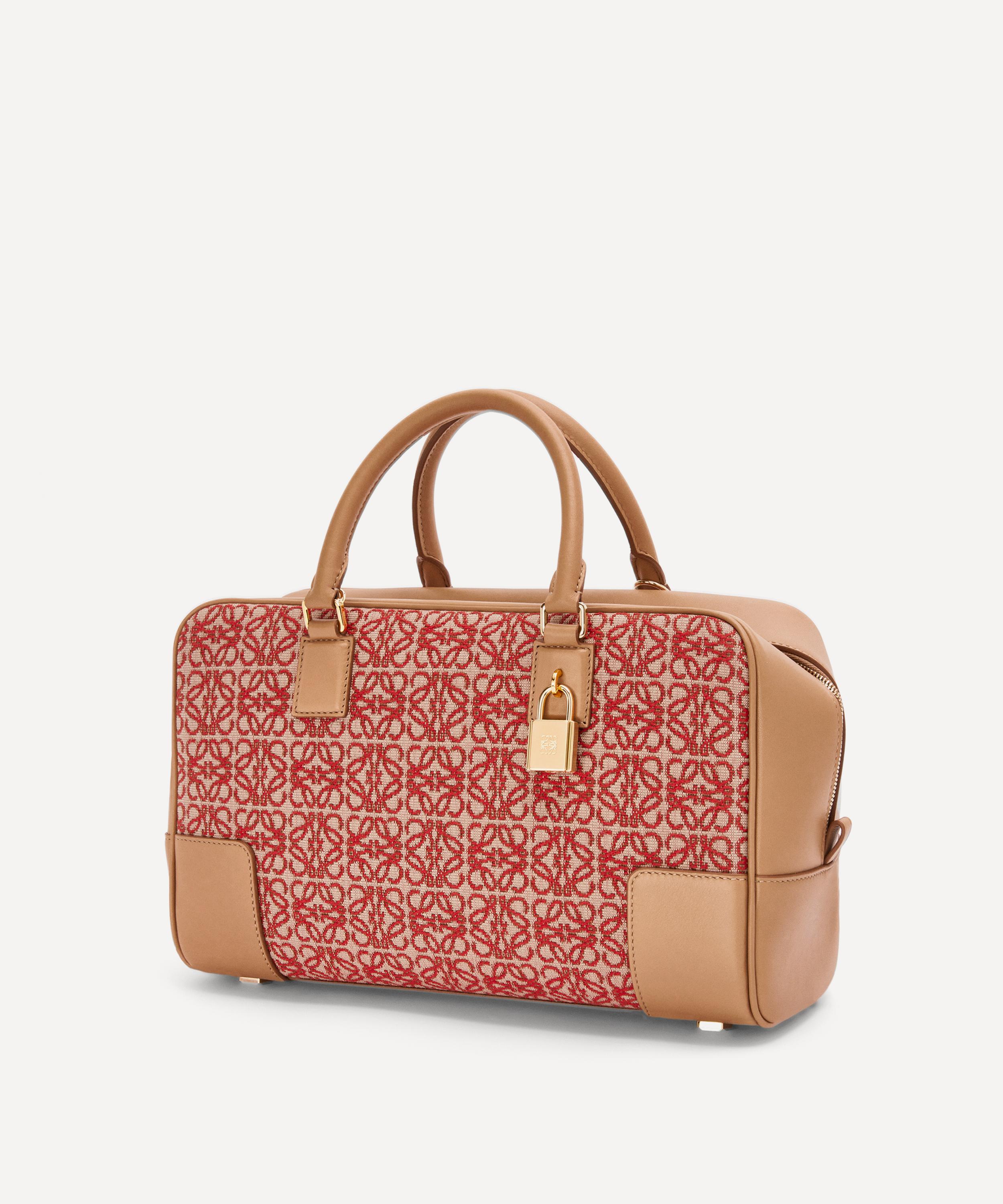 Loewe - Amazona 28 Anagram Jacquard and Leather Bag image number 1