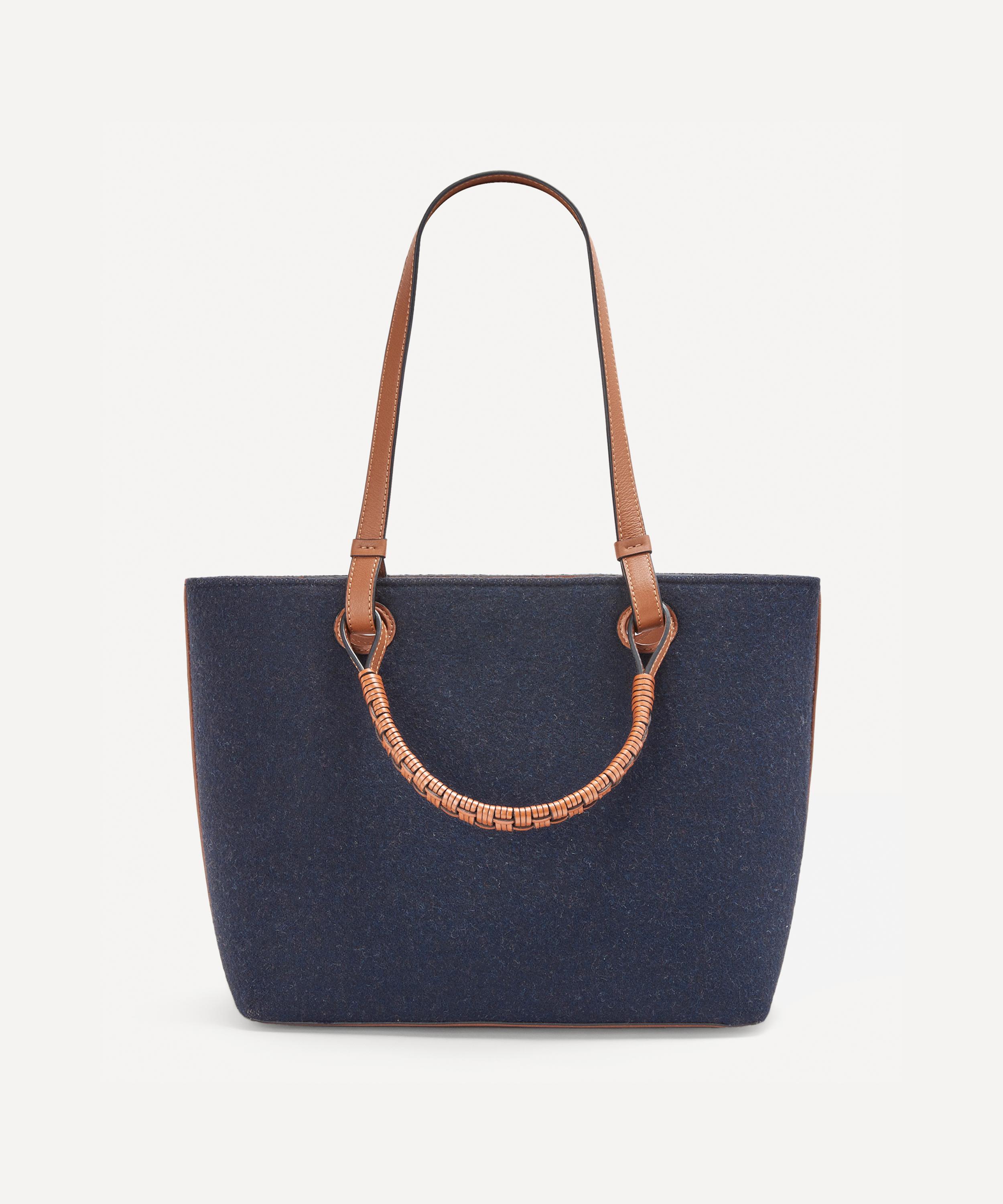 Loewe - Small Love Anagram Wool and Leather Tote Bag image number 