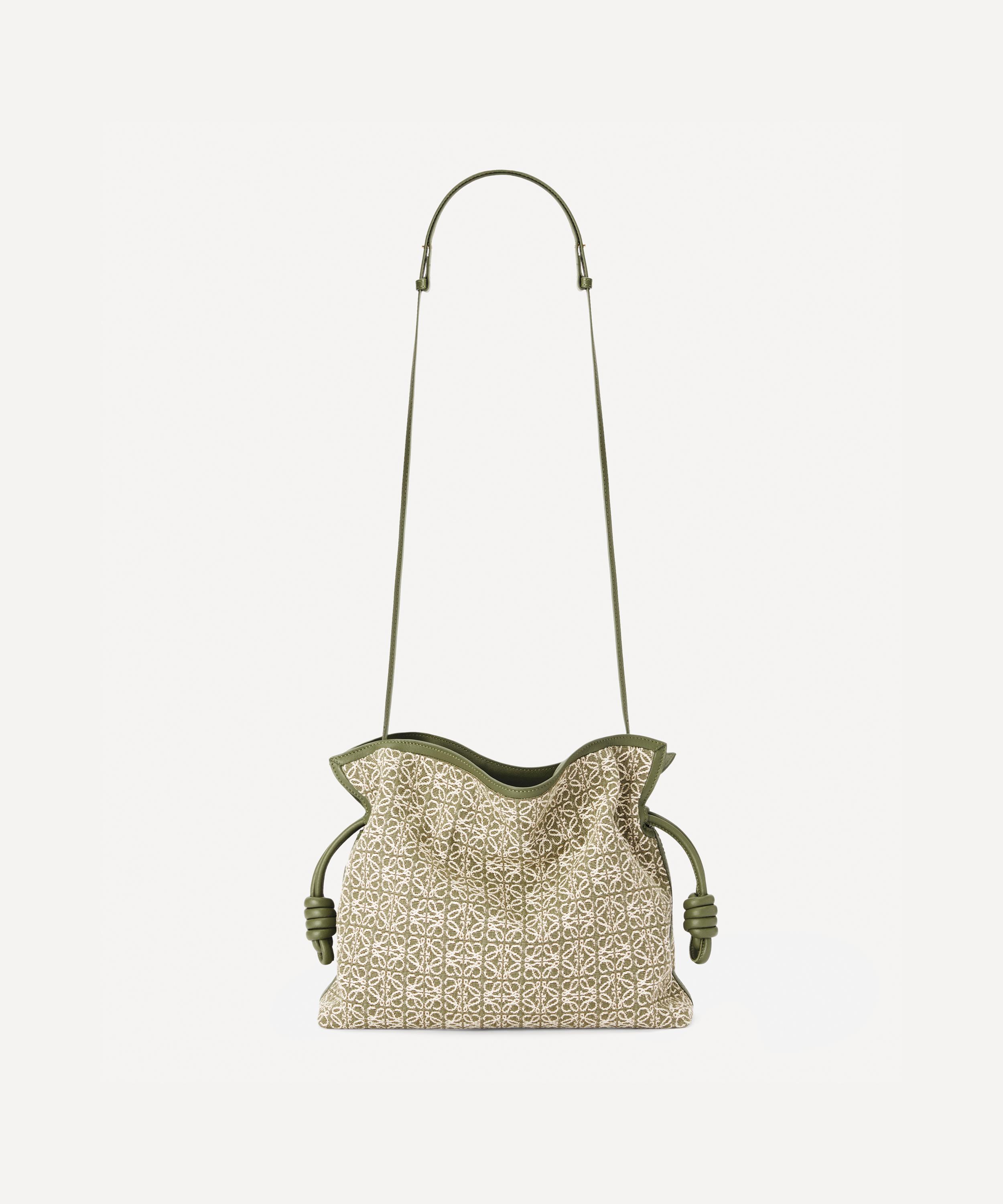Loewe Flamenco Anagram Jacquard and Leather Clutch Bag | Liberty