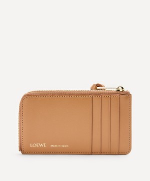 Loewe - Anagram Jacquard Canvas and Leather Coin Card Holder image number 2