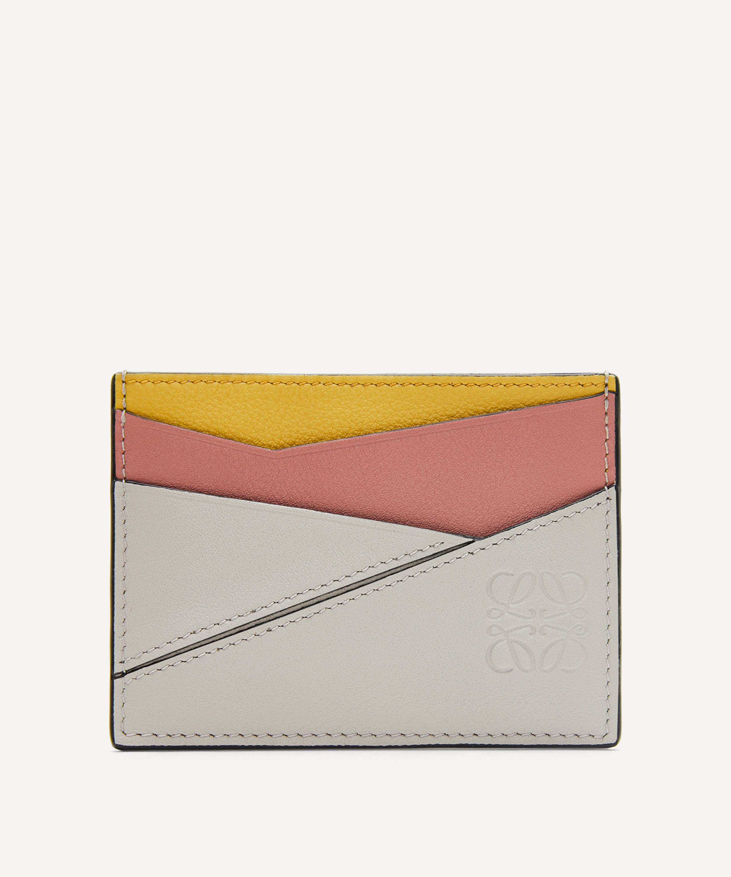 翠 Loewe Puzzle Plain Leather Cardholder | Liberty