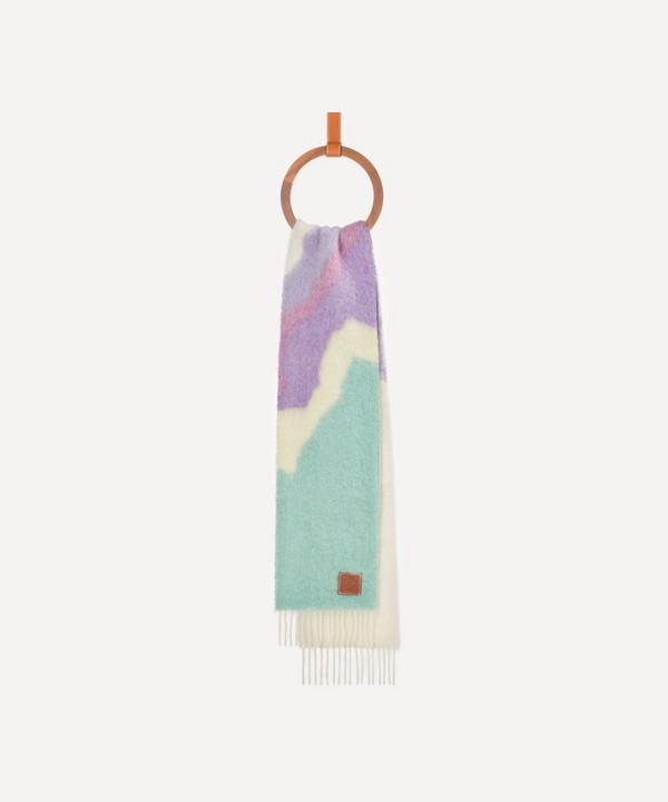Loewe - Graphic Mohair-Blend Scarf image number null