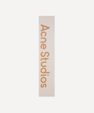 Acne Studios - Logo Jacquard Wool-Blend Scarf image number 1