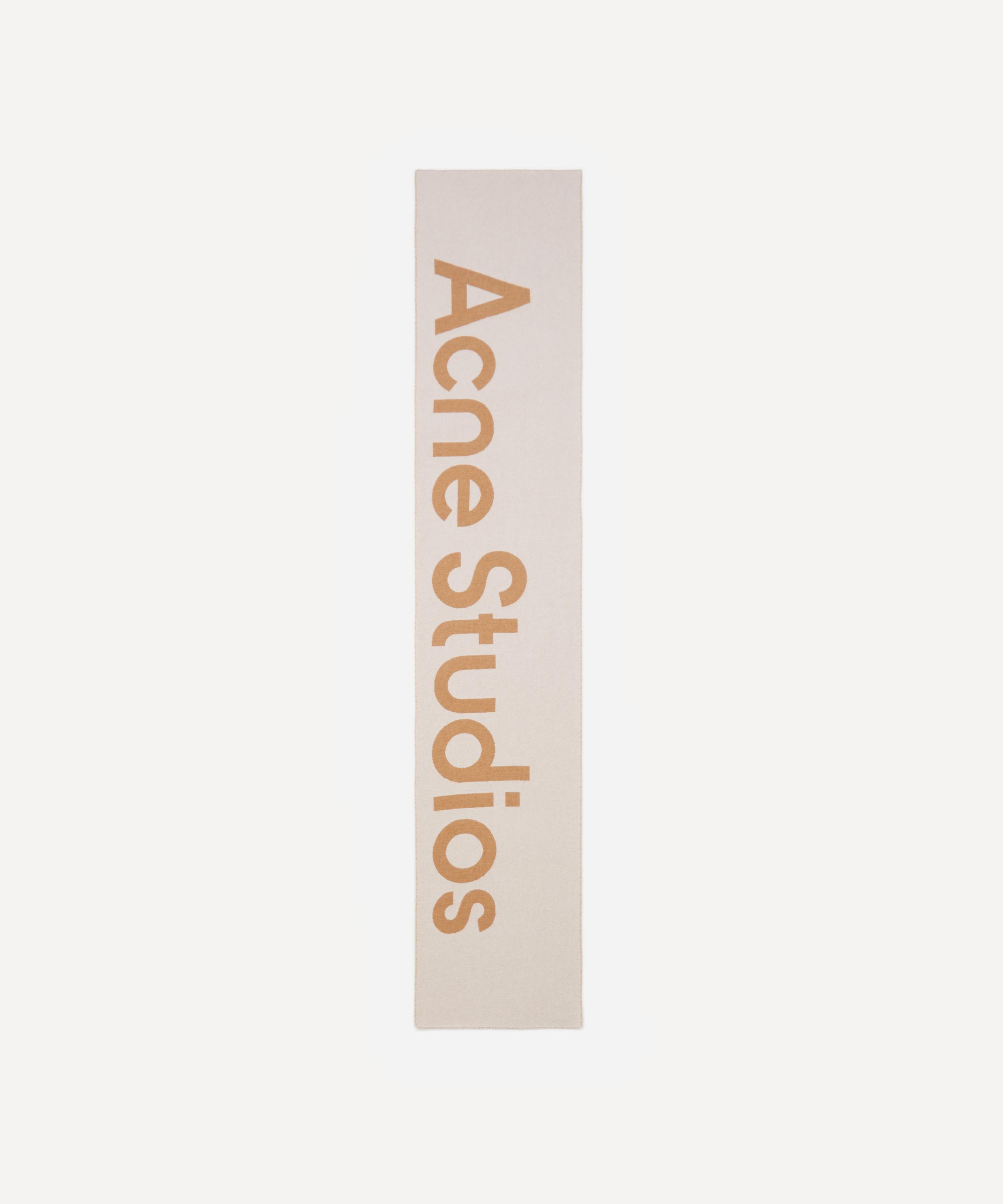 Acne Studios - Logo Jacquard Wool-Blend Scarf image number 1