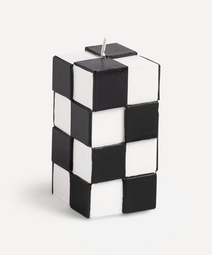 Klevering - Black Check Small Candle image number 0