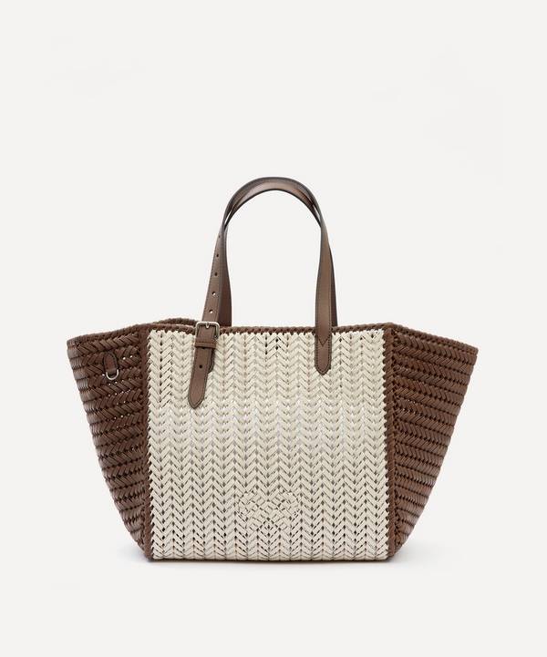 Anya Hindmarch - Neeson Woven Leather Square Tote Bag