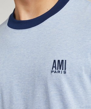 Ami - Ami Paris Crew-Neck T-Shirt image number 4