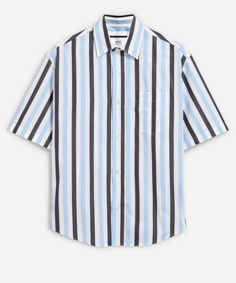 Ami - Striped Short-Sleeve Shirt
