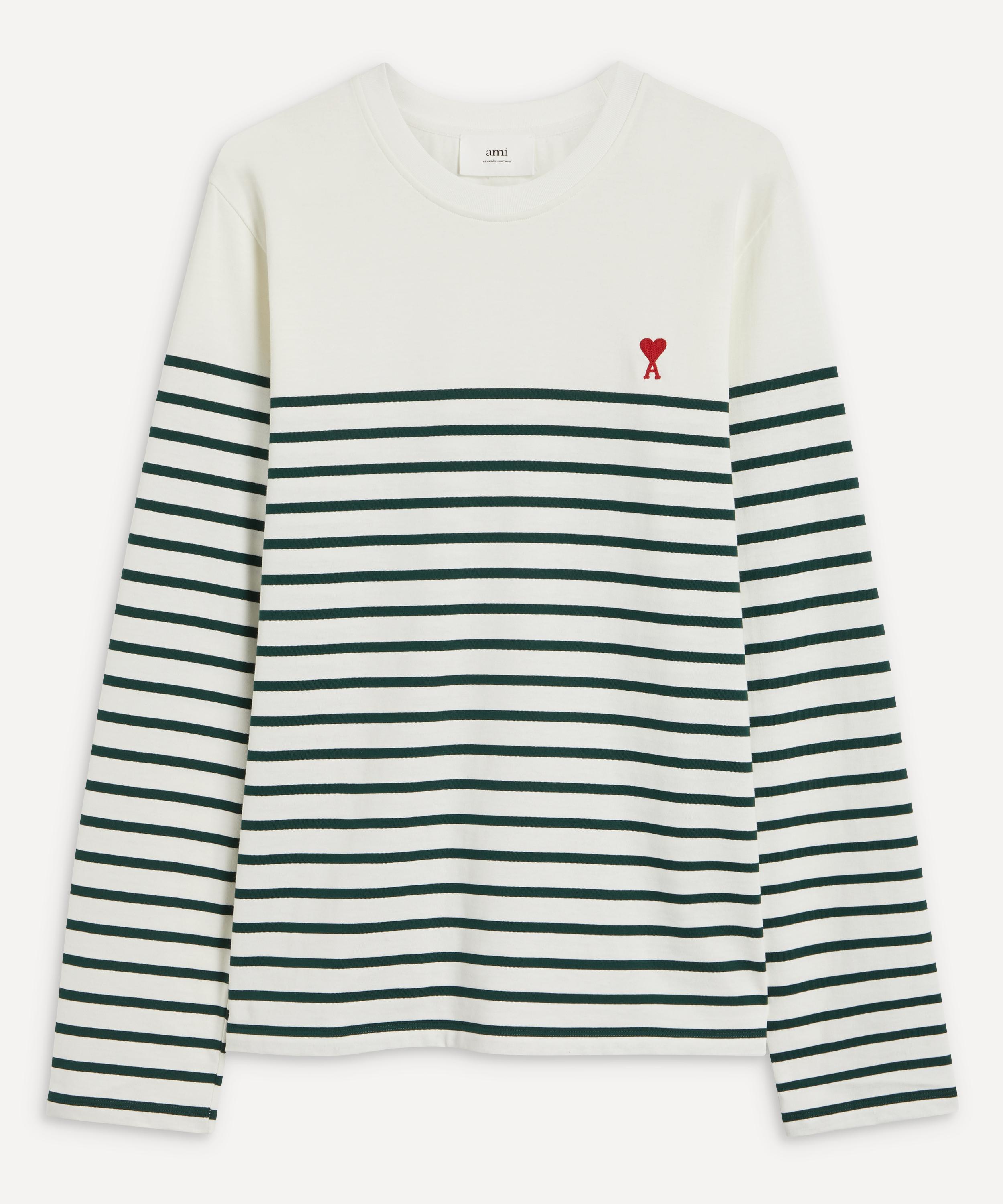 Ami - Ami De Cœur Mariniere Striped Top image number 