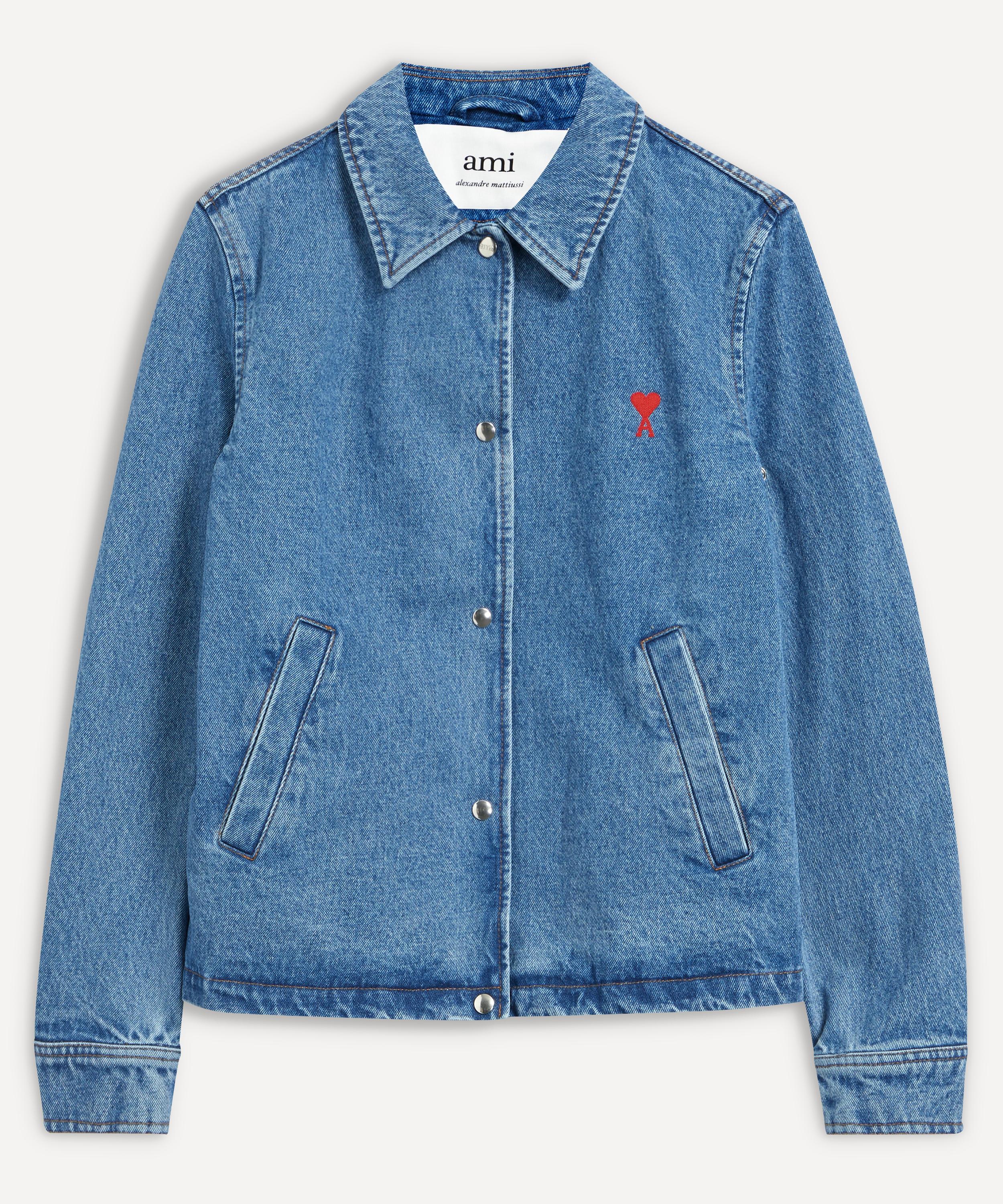 Ami - Denim Buttoned Ami De Cœur Jacket image number 0