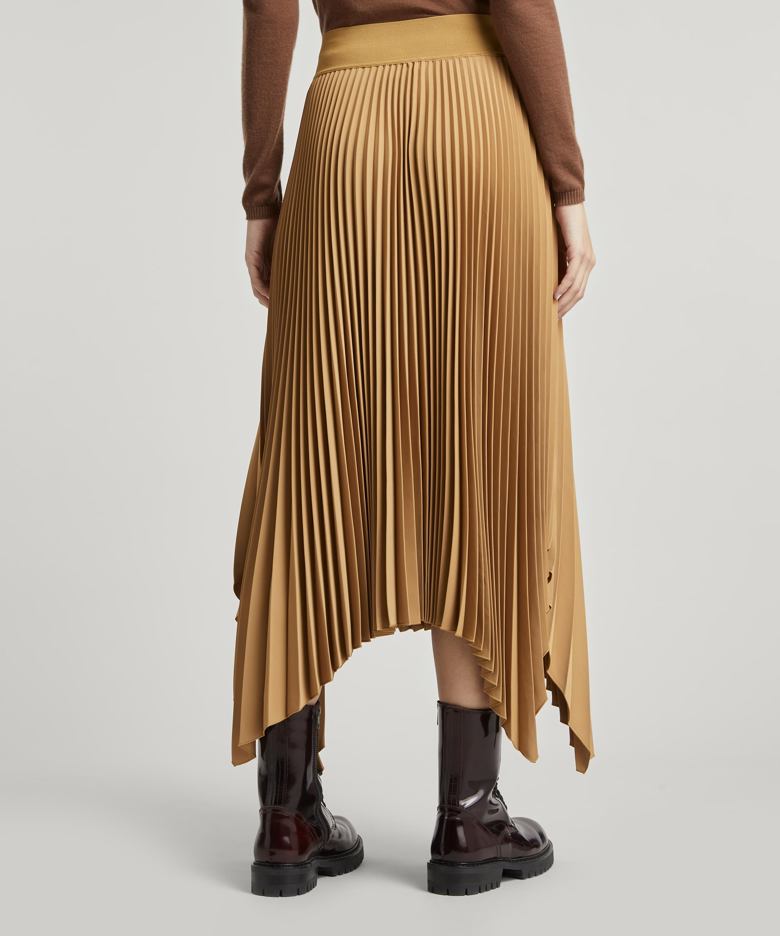 Joseph pleated denim skirt hotsell