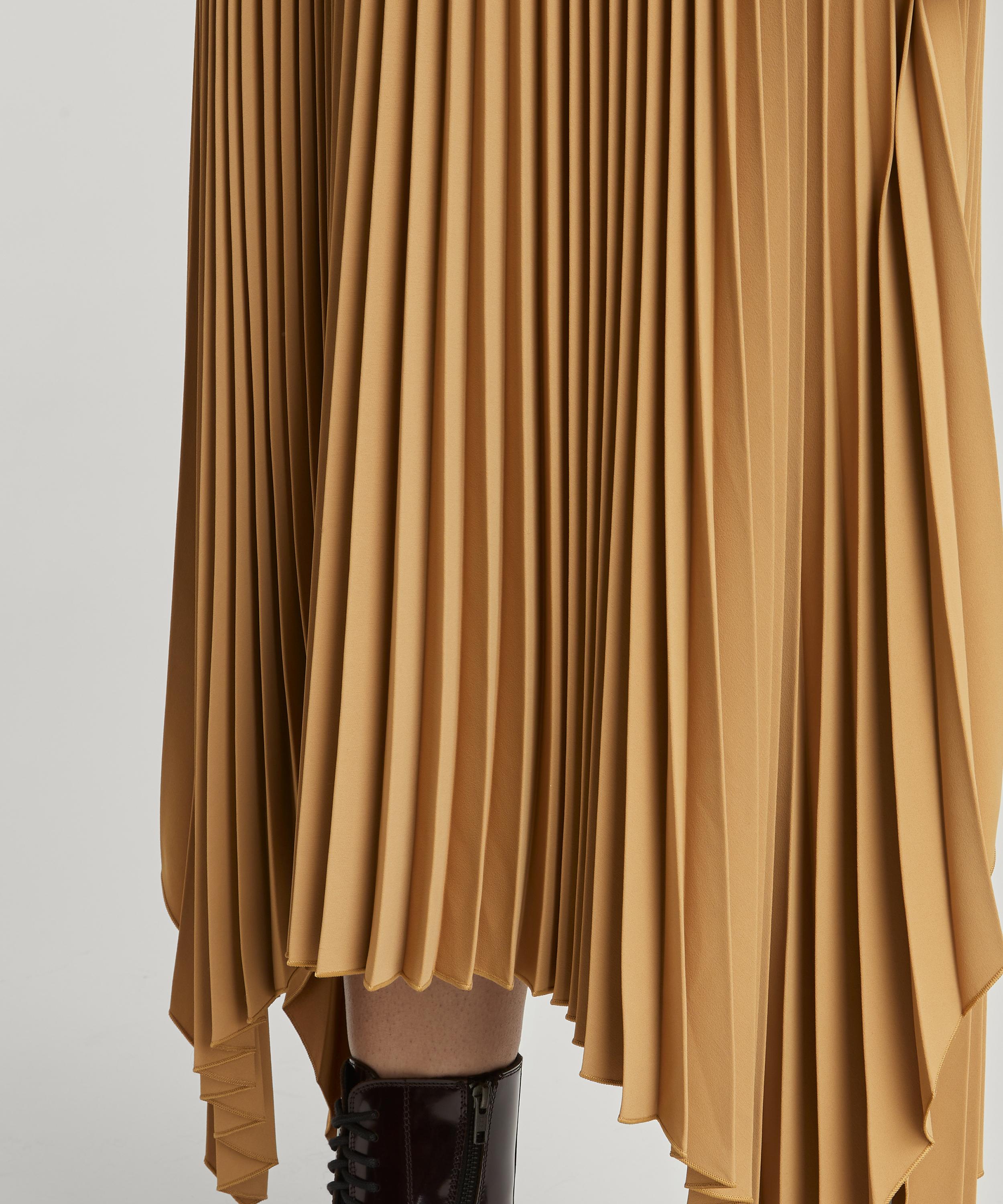 JOSEPH Ade asymmetric plissé skirt - Green