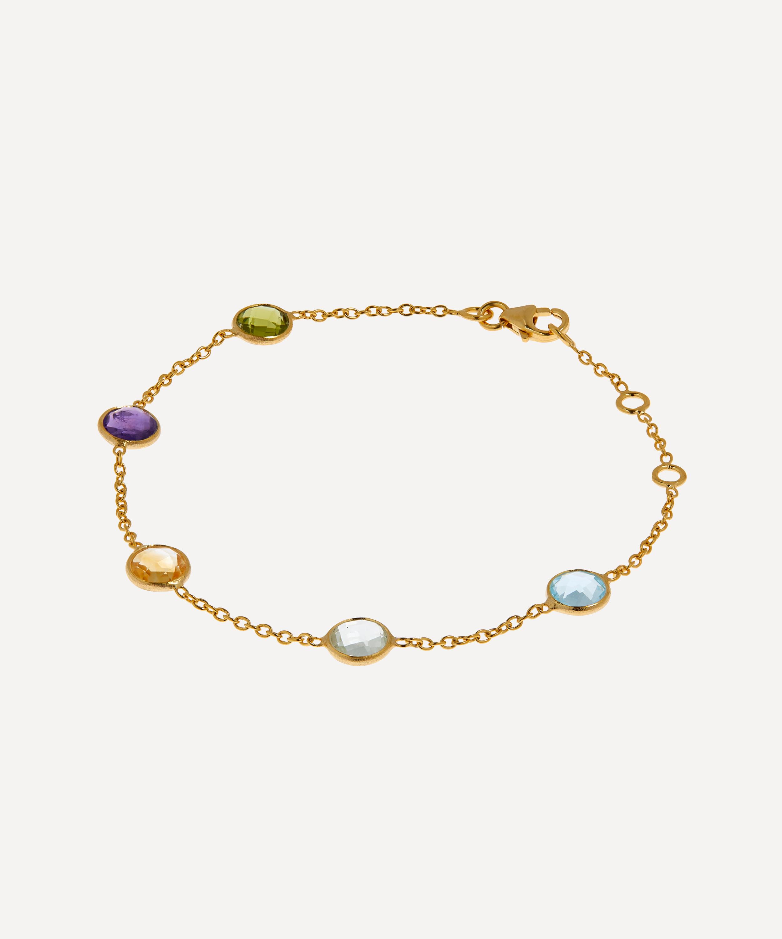 Auree - 18ct Gold Plated Vermeil Silver Chennai Multi Gemstone Bracelet image number 2