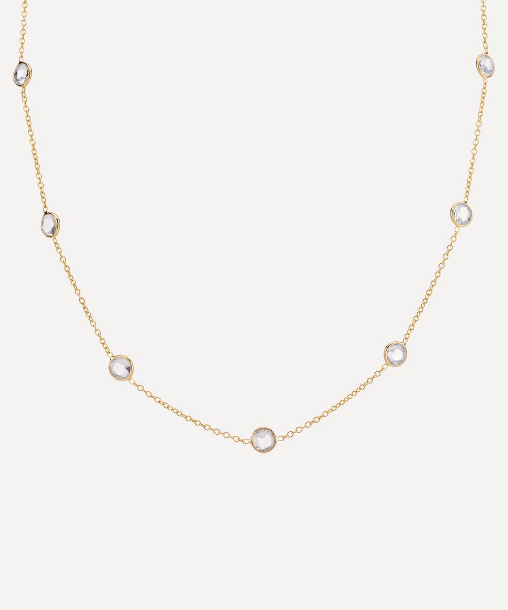Auree - 18ct Gold Plated Vermeil Silver Antibes Crystal Necklace