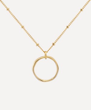 Auree - 18ct Gold Plated Vermeil Silver Ronda Round Pendant Necklace image number 0