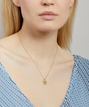 Cece Jewellery - 18ct Gold The Sun and Bee Diamond Pendant Necklace image number 1