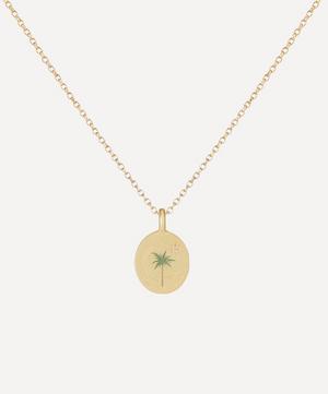 Cece Jewellery - 18ct Gold The Sun and Bee Diamond Pendant Necklace image number 2