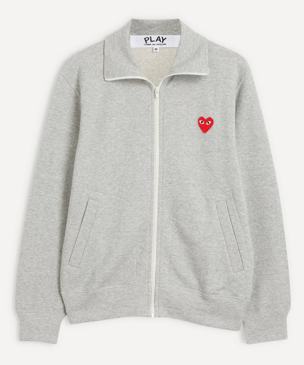 Comme des Garçons Play - Heart Logo Print Zip-Through Sweatshirt