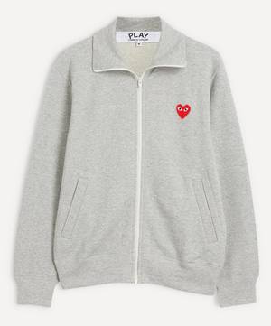 Heart Logo Print Zip-Through Sweatshirt