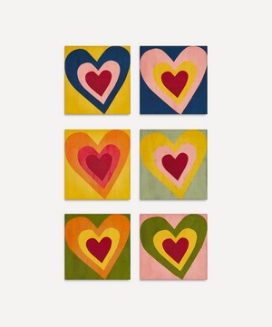 Summerill & Bishop - Heart Linen Napkins Set of Six image number 0
