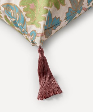 House of Hackney - Emania Large Cotton-Linen Tassel Cushion image number 1