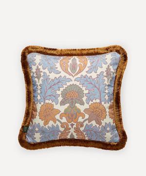 House of Hackney - Emania Medium Cotton-Linen Fringed Cushion image number 0