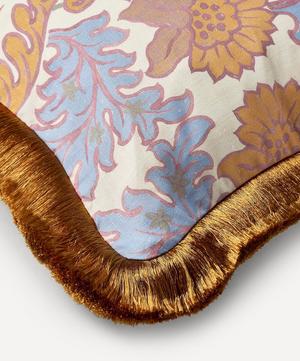 House of Hackney - Emania Medium Cotton-Linen Fringed Cushion image number 2