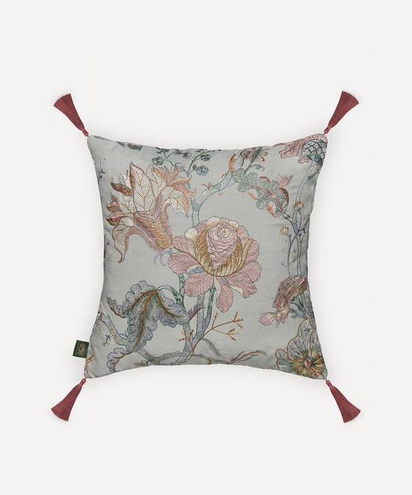 House of Hackney - Artemis Medium Linen Tassel Cushion image number null