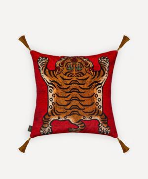 House of Hackney - Saber Medium Velvet Tassel Cushion image number 0