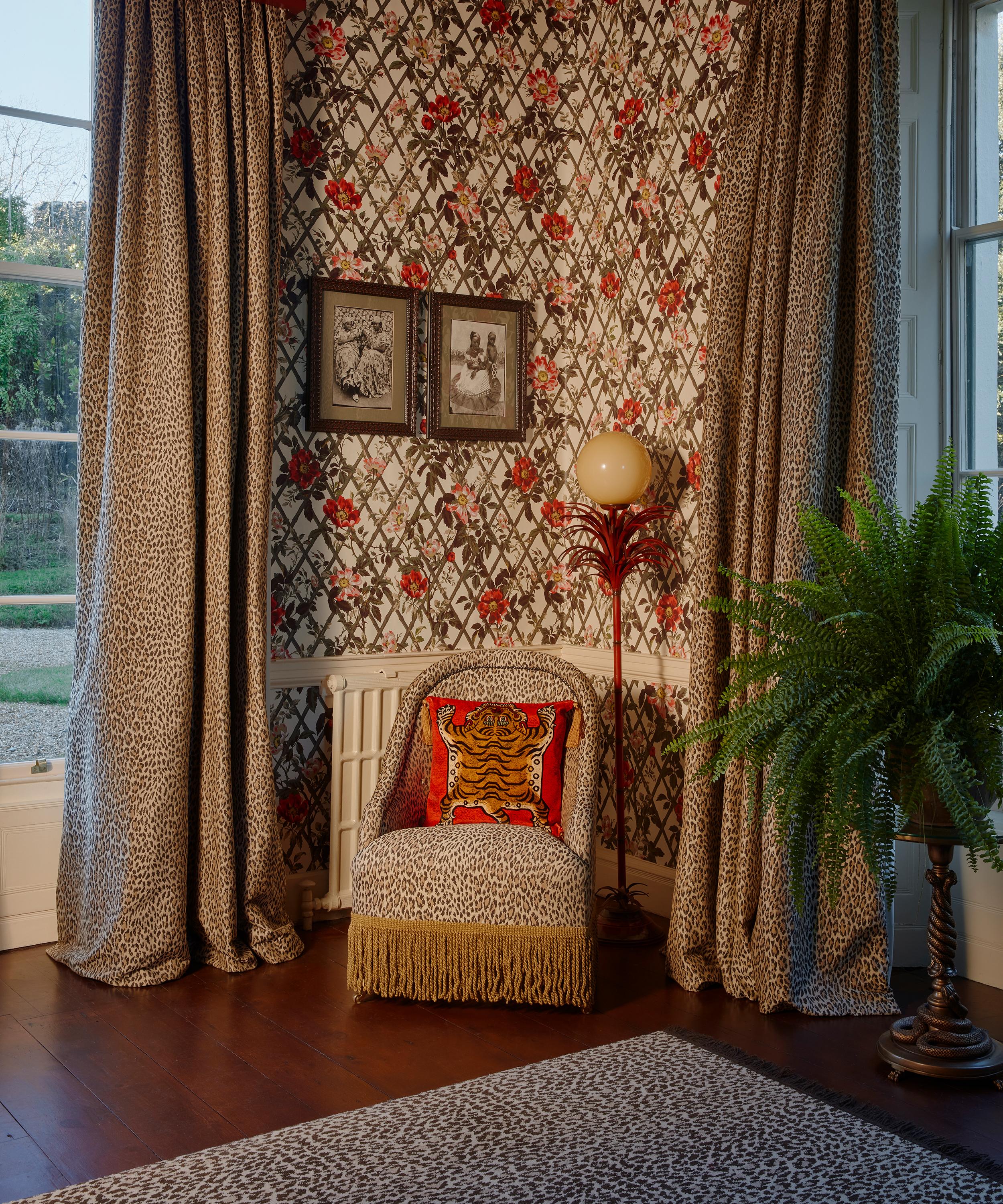 House of Hackney - Saber Medium Velvet Tassel Cushion image number 1